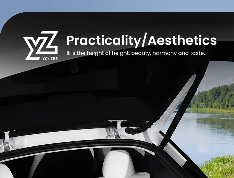 Custom Nappa Leather Trunk Mat Set for Tesla Model Y Juniper 2025 2026 Full Coverage Cargo Liner 7 Piece