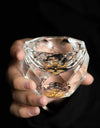 Diamond Cutting Crystal Liquor Glasses Set With Wine Dispenser Vodka Shot Glass Wine Glasses Whiskey Spirits Sake Brandy Teacup