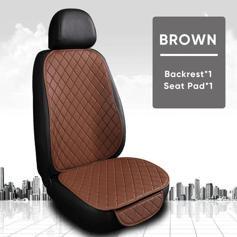 PU Leather Car Seat Cover Seat Back Cushion Minimalism Seat Cushion Universal Wear-resistant and Durable Four Seasons Pad Mat
