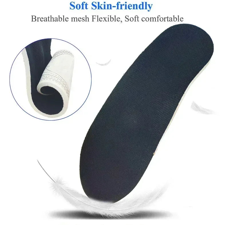 1Pairs Orthotic High Arch Support Insoles Pad 3D Arch Support Flat Feet for Women Men Orthopedic Foot Pain Damping Cushion
