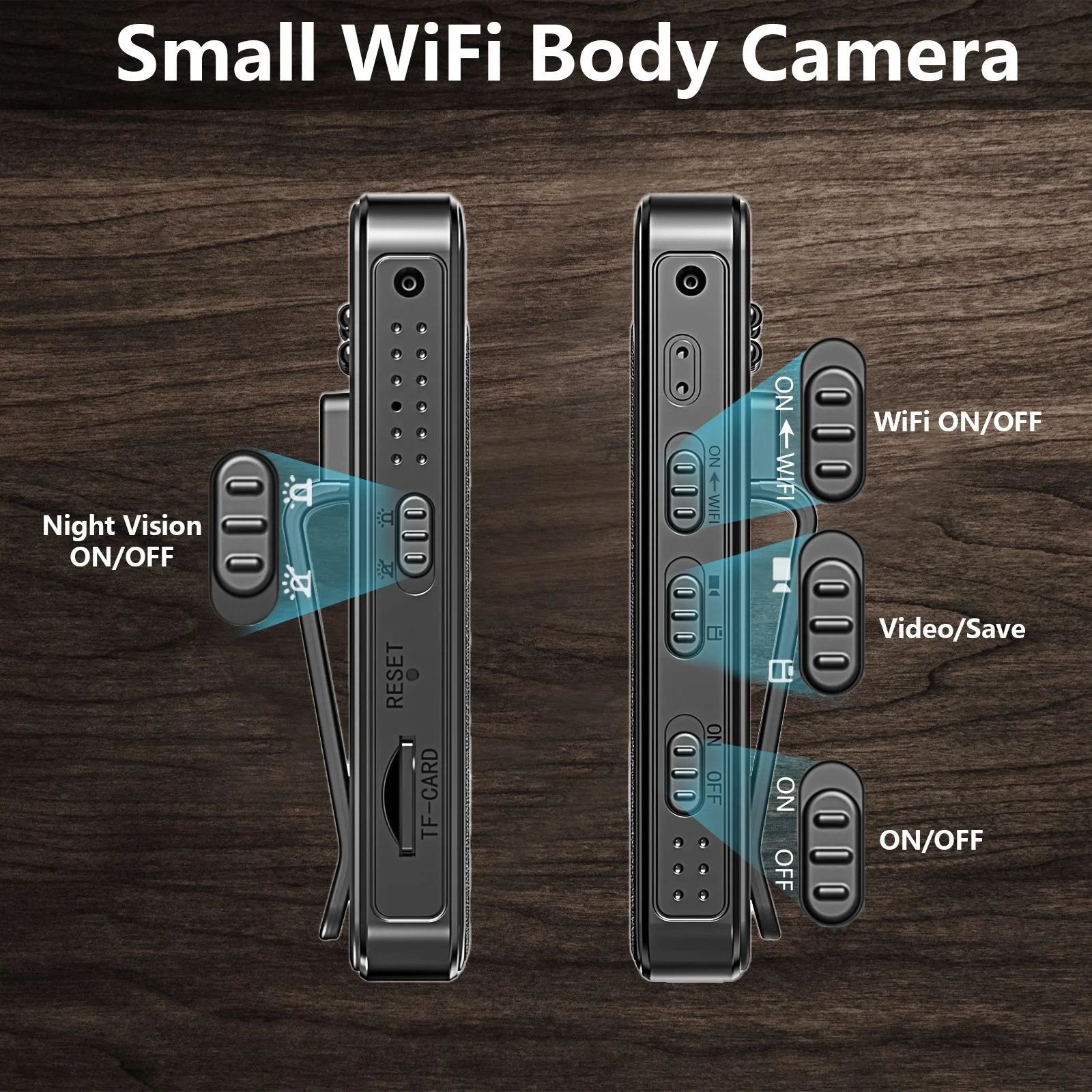 With Wifi Body Mini Camera Portable Small Digital Video Recorder  BodyCam Infrared Night Vision Miniature Camcorder
