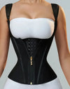 Fajas Colombianas Body Shaper Shapewear Women Vest Tops Double Compression Waist Trainer Corset Adjustable Zipper and Hook-eyes