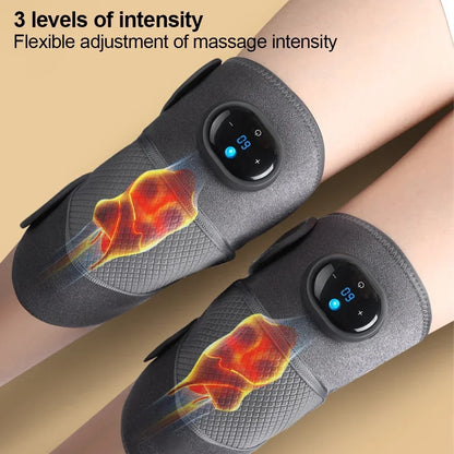 Heated Knee Massager Shoulder Brace Adjustable Vibrations And Heating Modes Heating Pad For Knee Elbow Shoulder Relax Legs