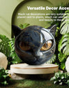 Room Embellishment Finish Home Decor Amber Eyes Black Cat Figurine Resin Ornament Halloween Office Bookshelf Decor