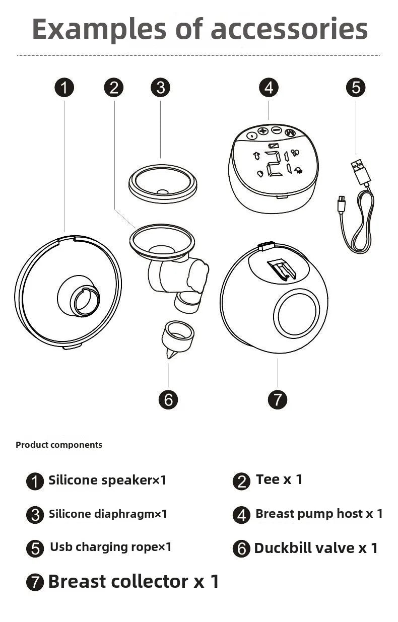 Wearable Hands-free Device Auto Suck 180ml Bottles Silicone Free Care Single Wearable Milk  Breastfeeding Breast Pump