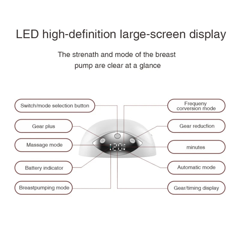 Wearable Electric Model Breast Pump Fully Automatic Portable Hands-free Silent Integrated Breast Pump  Accessories
