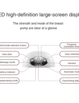 Wearable Electric Model Breast Pump Fully Automatic Portable Hands-free Silent Integrated Breast Pump  Accessories