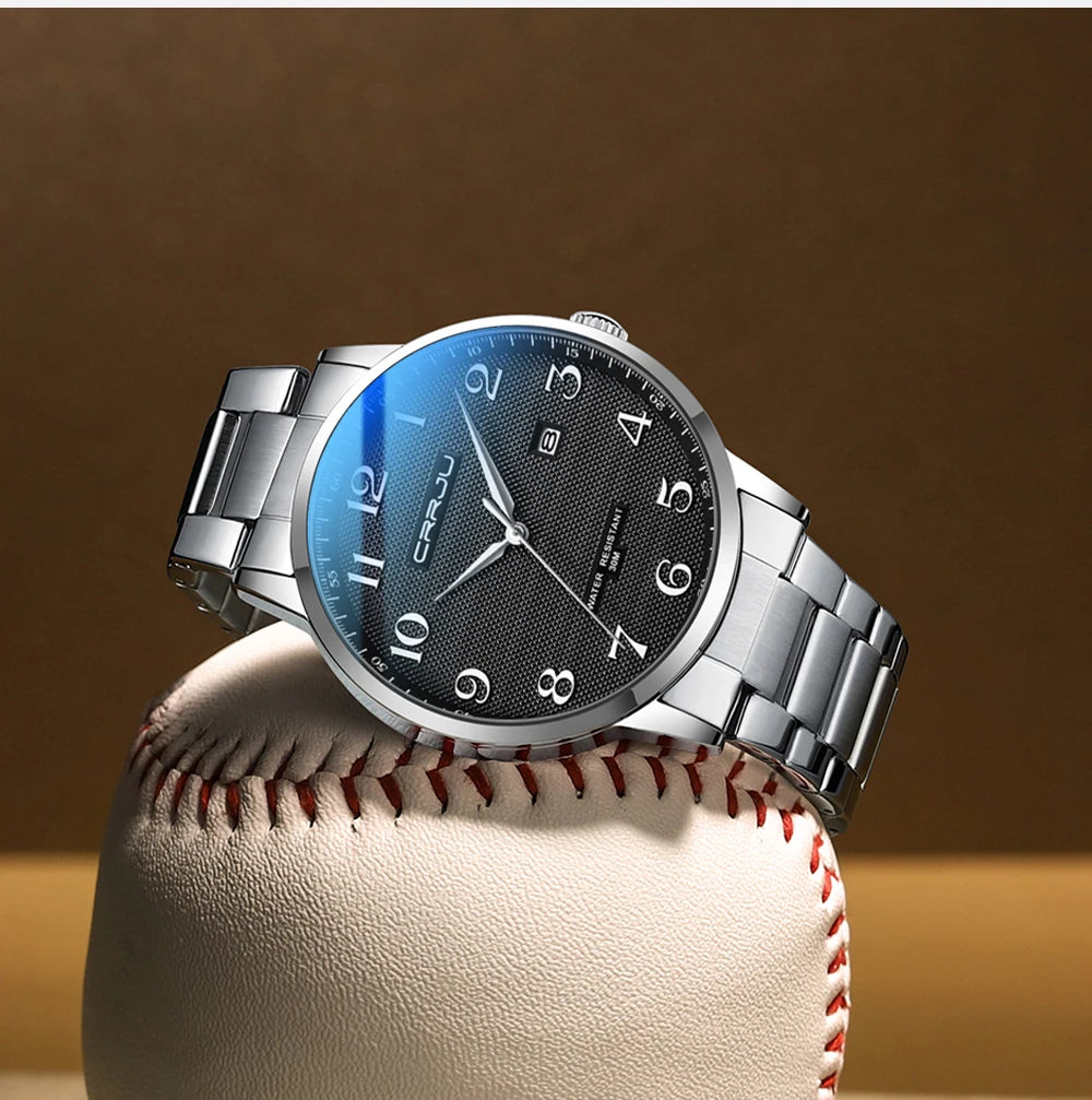 New Fashion Men's Watches Stainless Steel Top Brand Luxury Waterproof Men Quartz Wristwatches Relogio Masculino