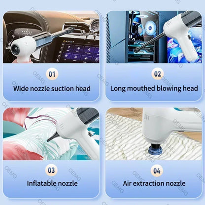 Car Vacuum Cleaner Handheld Wireless Portable Vacuum Cleaner Mini Strong Suction Car Cleaner Powerful Cleaning Machine