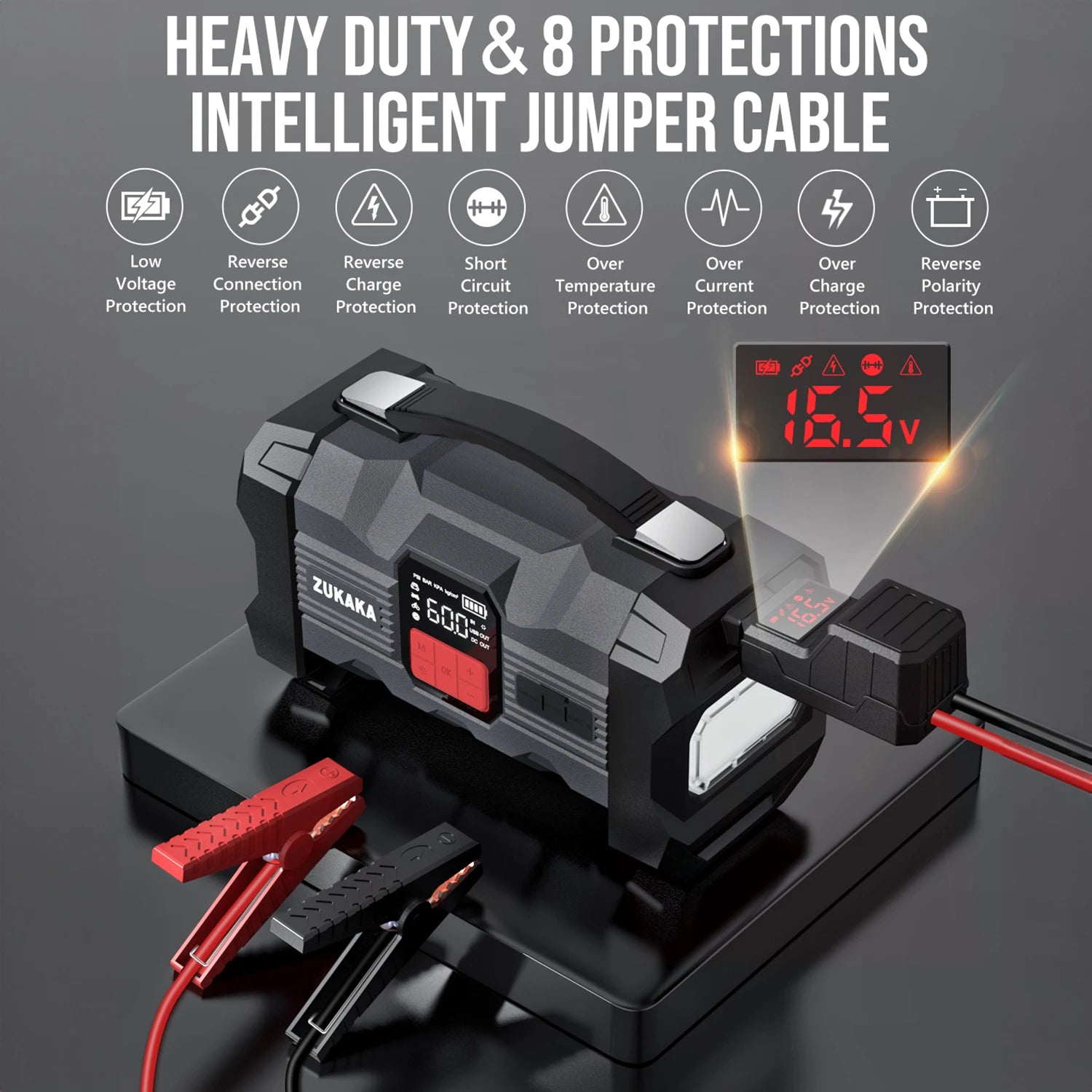 Car Jump Starter Power Bank Air Compressor Inflator Pump 4000A Portable Power Station Car Battery Charger Booster