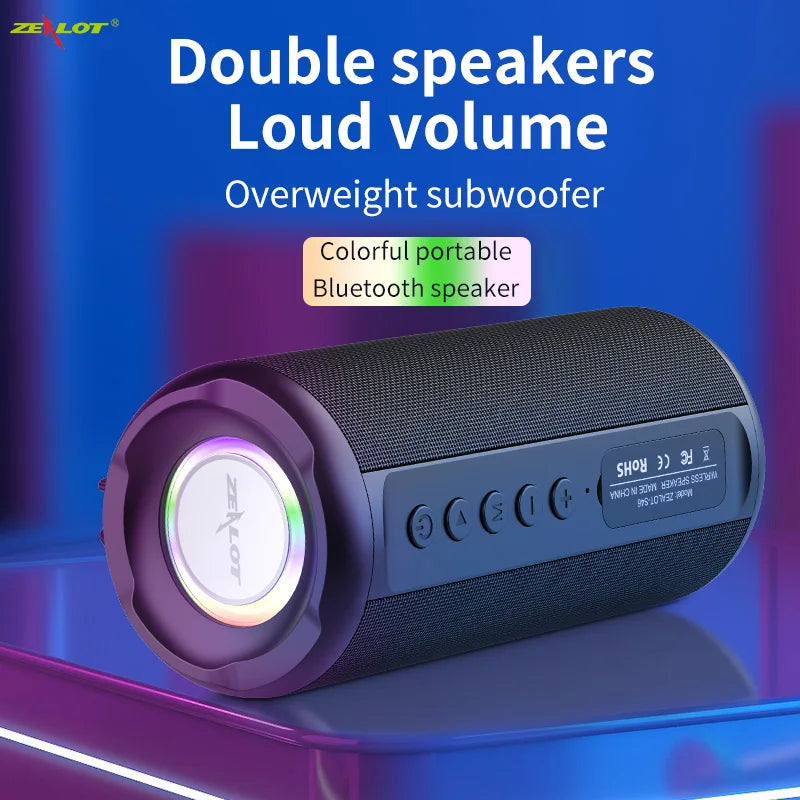 Portable Bluetooth Speaker IPX4 Waterproof 6 hours 10w super loud sound Wireless Speaker for phone TF card