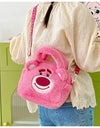 Sanrio Cartoon Plush Shoulder Bags Hello Kitty Kuromi Melody Cute Crossbody Bag Anime Children Handbag