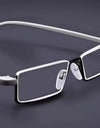 Metal Blue Light Glasses Men Gray Half Frame Glasses For Farsightness TR90 Eyewear Magnifying lenses sight plus
