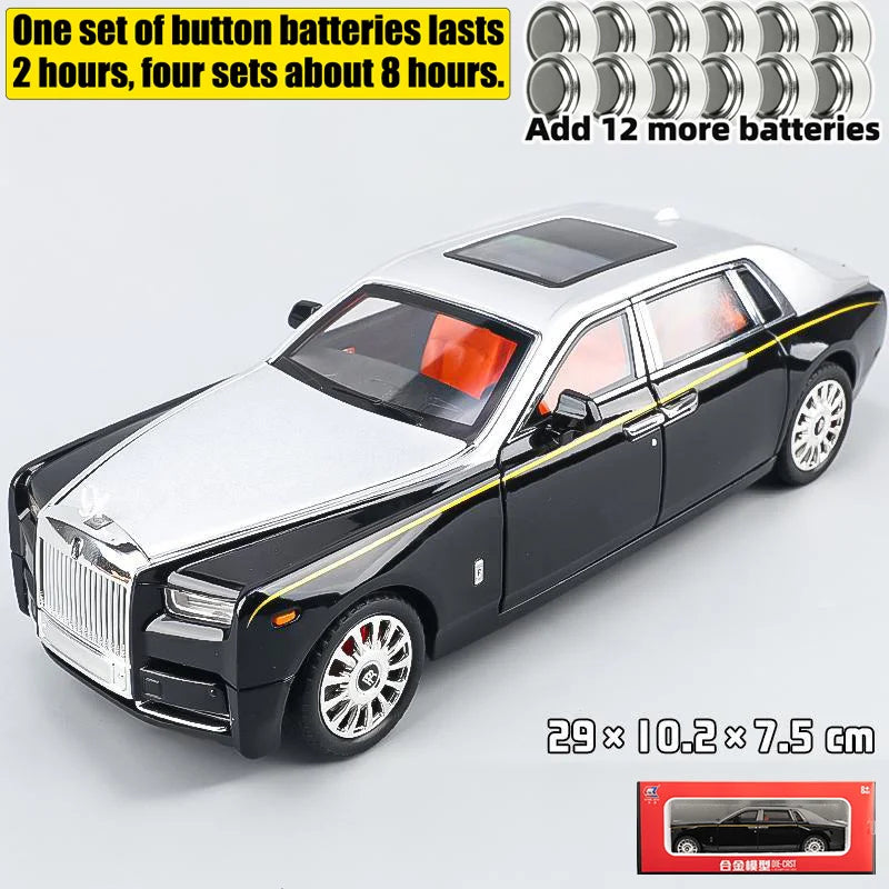 1:18 Rolls Royce Phantom Alloy Diecast Model Car Metal Large Games For Mother Birthday Gifts  Boy Collection Hobby