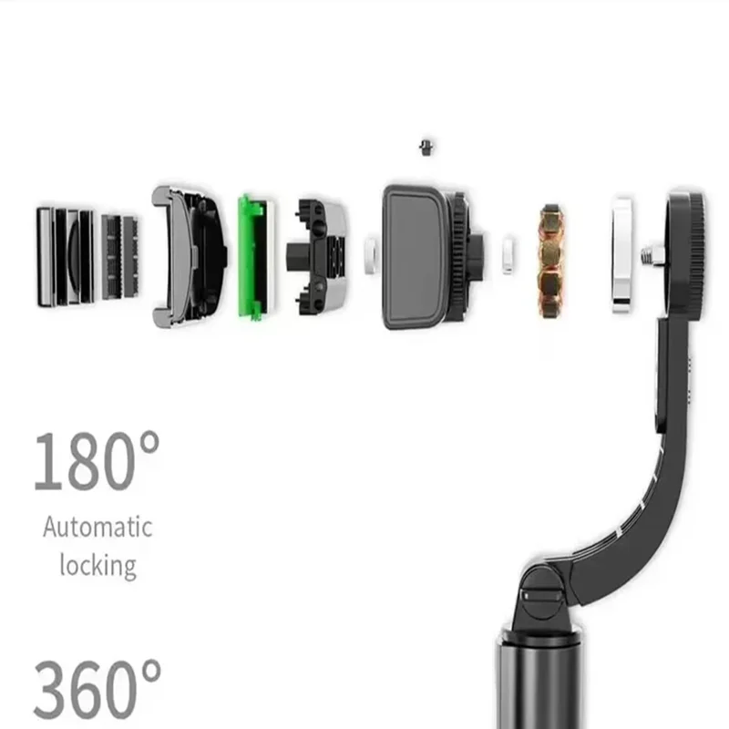 Bluetooth Handheld Gimbal Stabilizer Mobile Phone Selfie Stick Aluminum Alloy Adjustable Tripod for Smartphone Live