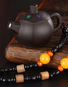 Creative Teapot Gas Lighter Adjustable Flames with Playing Inflation Windproof Red Flame Cigarette Accessories Unique Gift