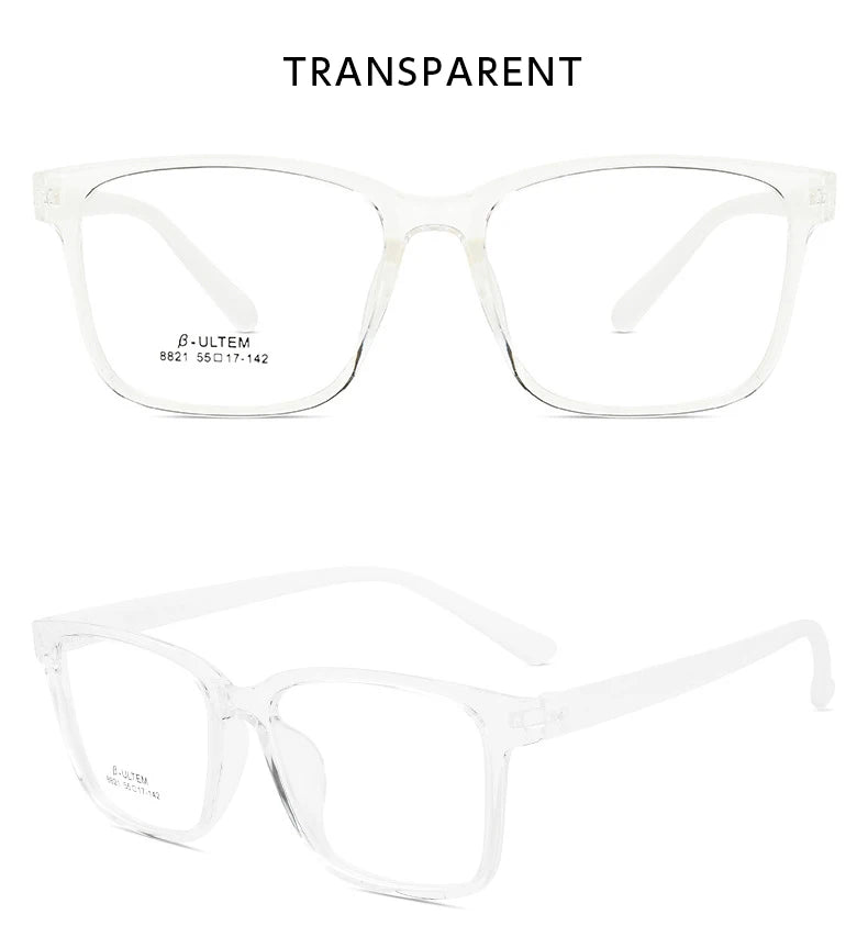 HONGMEI Ultralight and Comfortable Men's and Women's Glasses Frame TR90 Screwless Design Optical Prescription Glasses Frame 8821