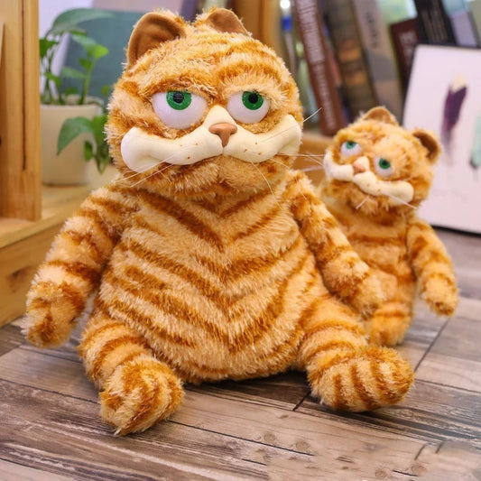 30cm Cute Orange Tabby Cat Plush Toy Soft Stuffed Animal