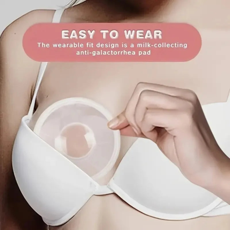 Wearable Integrated Invisible Portable Breast Collector Breast Milk Collector Milk God Device Milk Pad Two Pieces with Color Box