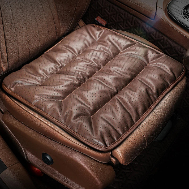Nappa Leather Breathable Car Seat Cushion Soft Universal Anti Slip Auto Seat Protector Pads Car Seat Covers Interior Accessoires