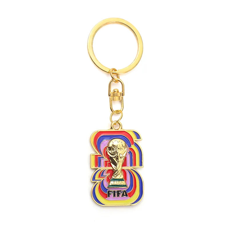 2026 World Cup Football Fan Metal Keychain Soccer Sports Souvenir