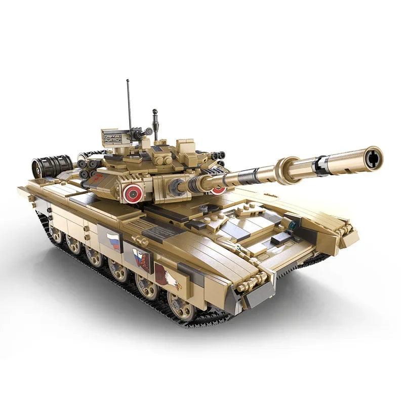 1722 Piece Bricks Remote Control T90 Tank Set Technical Model Building Blocks s RC Toy Boy Birthday Gift