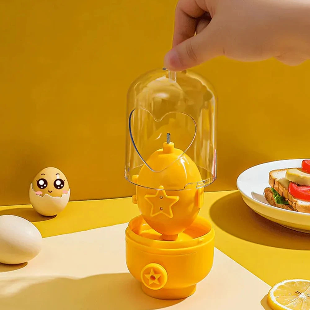 Egg Scrambler Hand Egg Shaker Mixer Food Grade Silicone Egg Spinner Manual Tool In Shell Egg Spinner for Hard Boiled Eggs