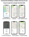 Mini Anti-lost Tracker Global Precision Positioning Locator With Find My App Extended Battery Life For  Pets Elderly