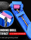 2.0-12.5mm Portable Drill Bit Sharpener Corundum Grinding Wheel Bit Tool Twist Drill Bit Sharpening Machine Hand Tool Set