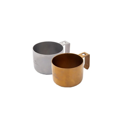 Portable Outdoor Travel Camping Tea Coffee Mug Cup 304 Stainless Steel Water Cup for Picnic Hiking