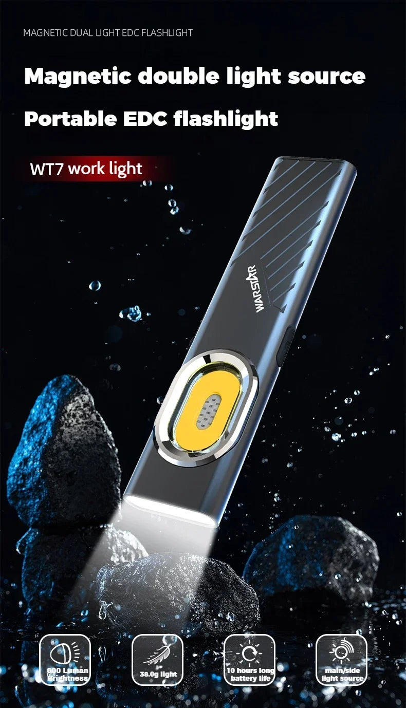 T7 LED Flashlight Rechargeable Mini Portable Torch Waterproof Outdoor Strong Light Lamp