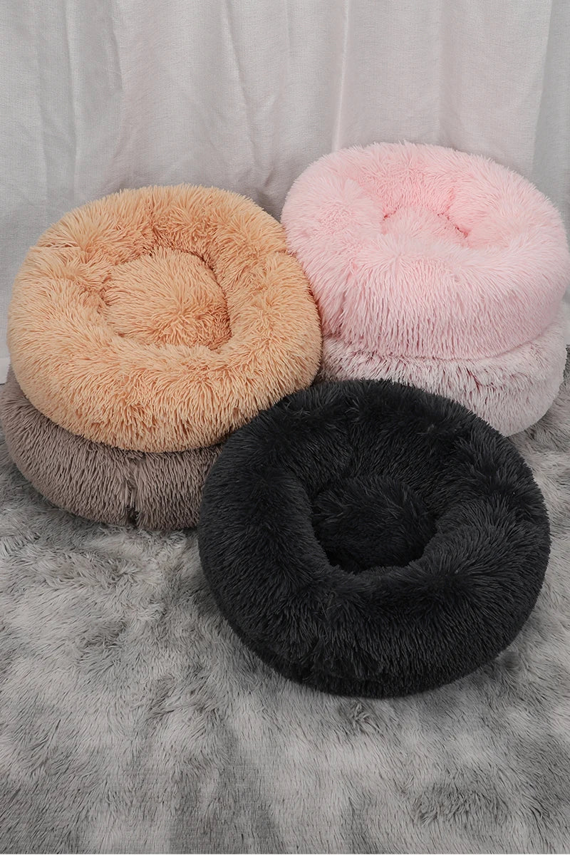 Washable Plush Dog Bed Fluffy Pet Sofa Cushion