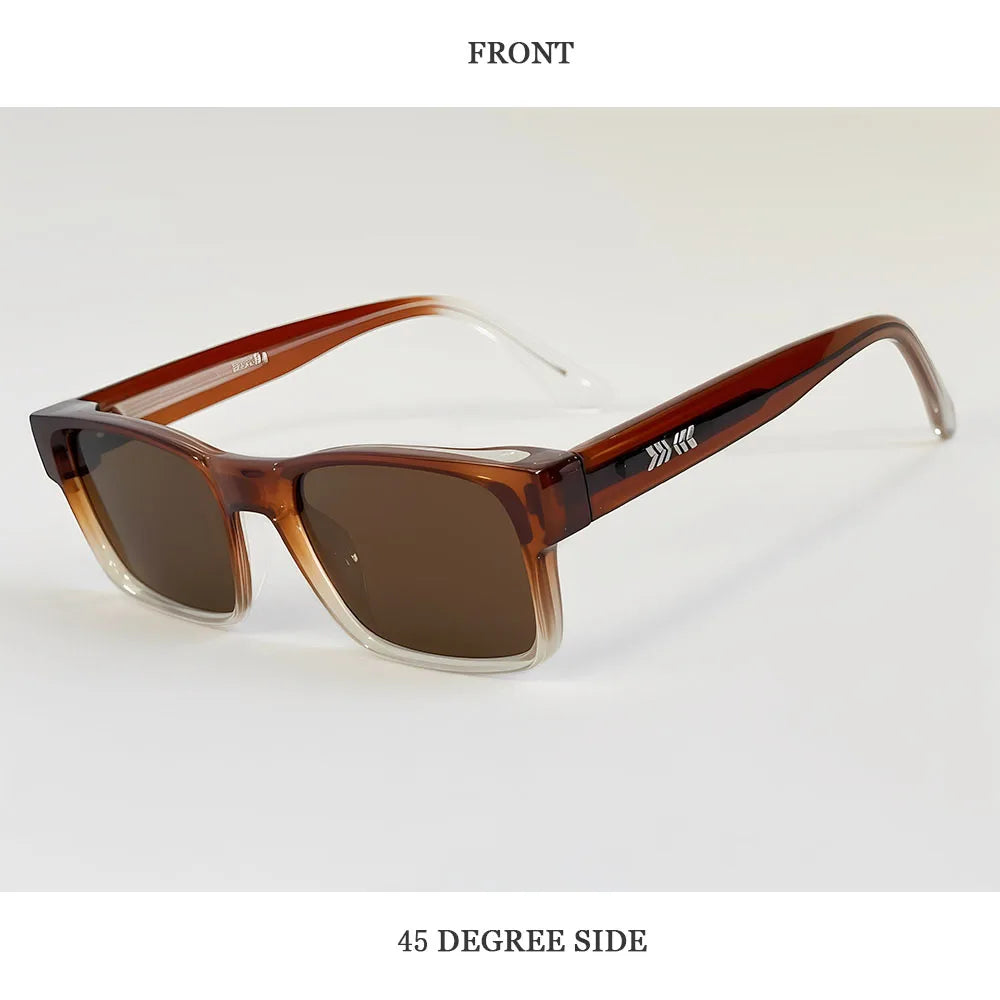 Vintage Square Sunglasses With Polarised Lenses