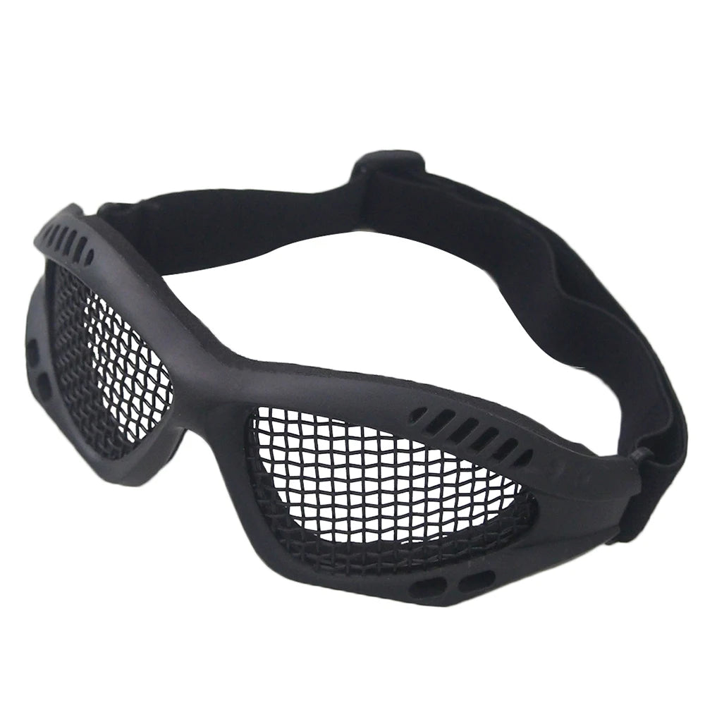Outdoor Eye Protective Comfortable Airsoft Tactical Glasses Goggles Anti Fog With Metal Mesh/PC Len For Paintball Hunting