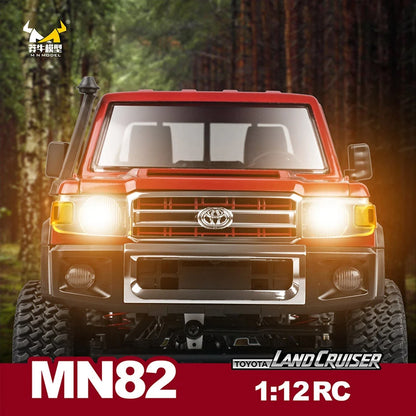 1:12 Rc Auto Mn Model Mn82 Retro Full-Scale Simulatie Lc79 Rtr 2.4G 4wd 280 Motor Afstandsbediening Pick-Up Rc Truck Model Auto