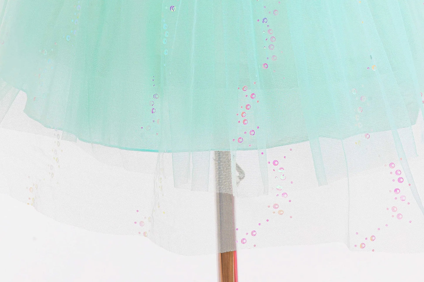 Sparkle Mermaid Princess Dress with Flutter Sleeves Sequin Tulle Party Costume