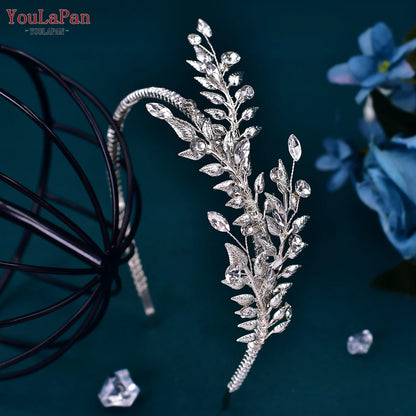 Elegant Bridal Headband Alloy Leaf Wedding Head Hoop Bride Hair Accessories Ornament