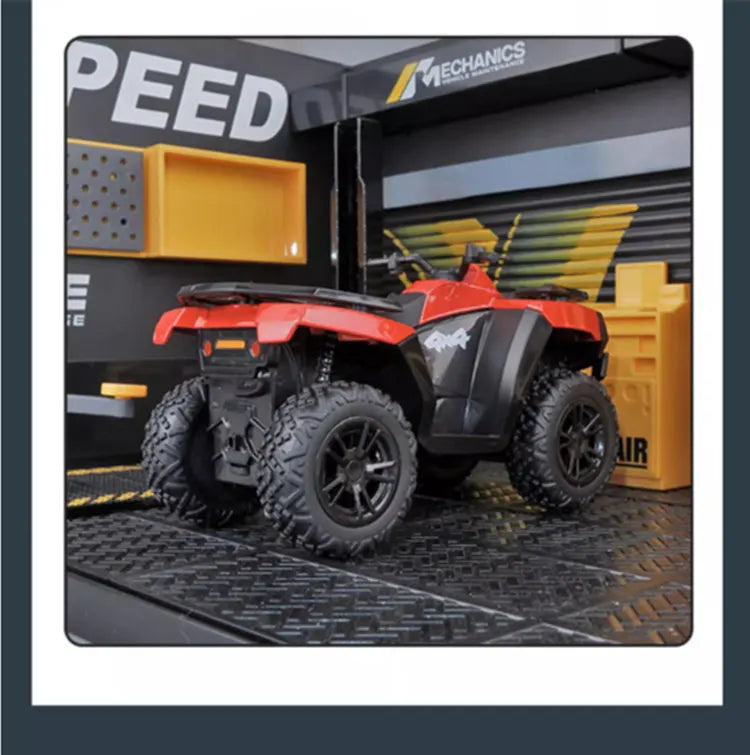 Diecast ATV All Terrain Off Road Motorcycle Model 1 to 36 Scale