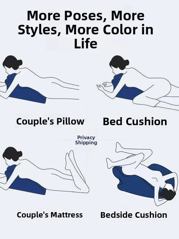 Memory Foam Pillow for Belly S Multi-Functional Soft Hard Dual Use Y-aped Multi-Layer Combination Home Office