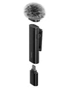 Wireless Clip-on Microphone Smartphone Mic for iPhone Android Noise Reduction Microphone