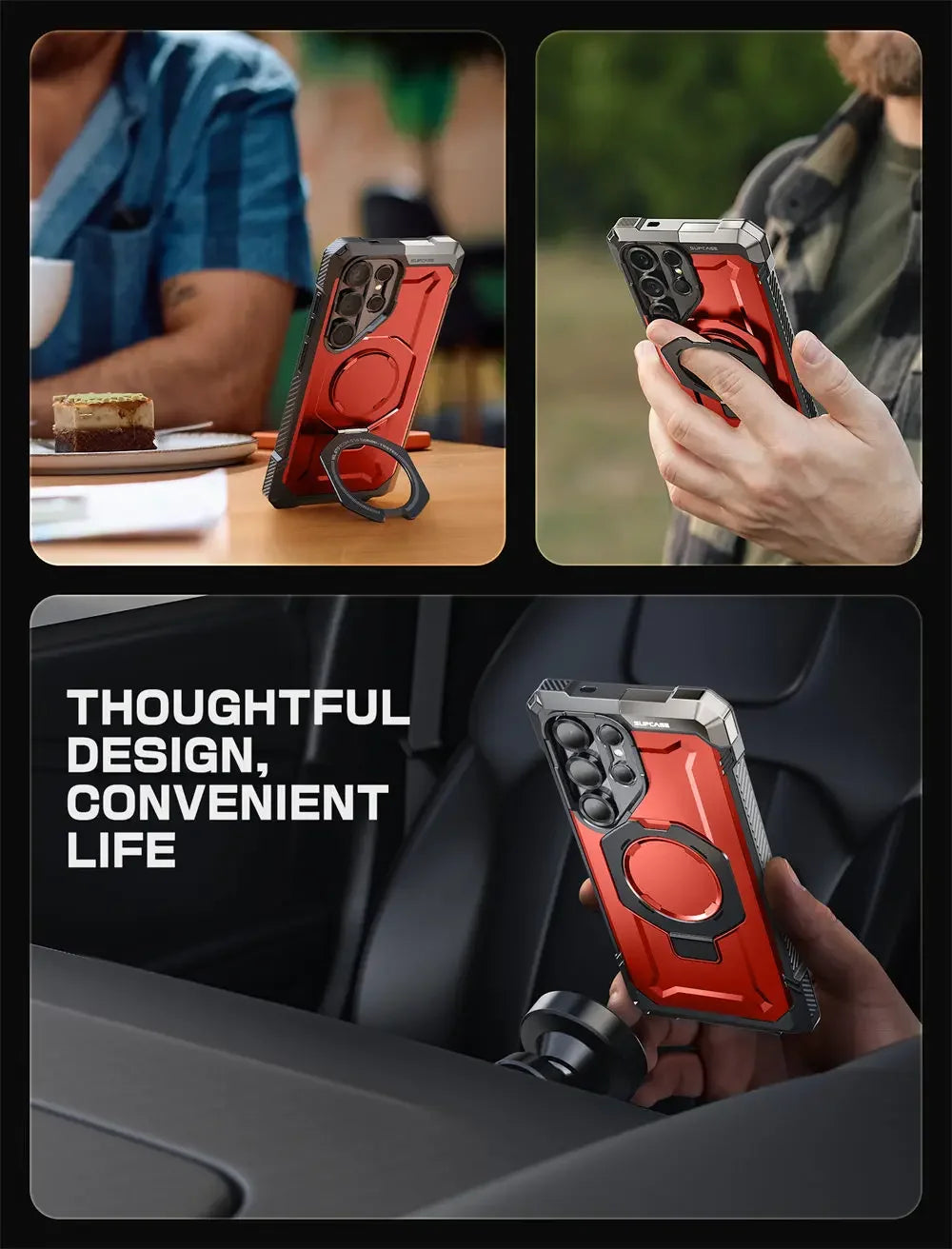 For Samsung Galaxy S25 Ultra Case 6.9" 2025 SUPCASE UB Grip Anti-Scratch Heavy Duty Rugged  Phone Case with Kickstand