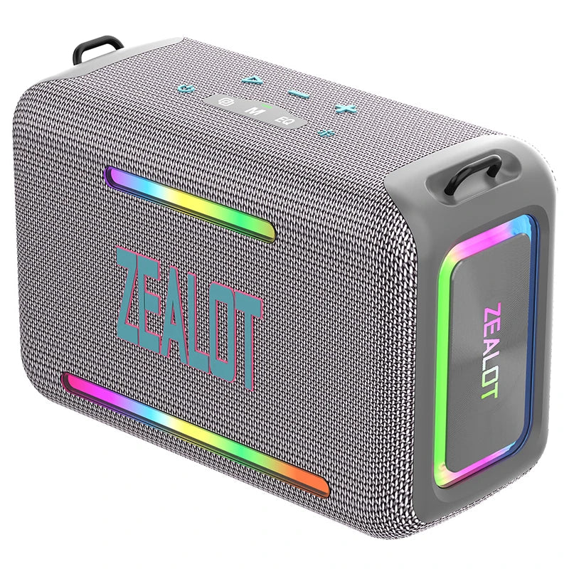 ZEALOT S95 120W RGB Portable Bluetooth Speakers, Massive Bass Party Boombox IPX6 Waterproof Speaker Large, Loud Outdoor Speaker