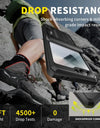for Z Flip 6 Case with Kickstand Belt-Clip Hinge Protection Cover Screen Protector Military Grade Shockproof Phone Case