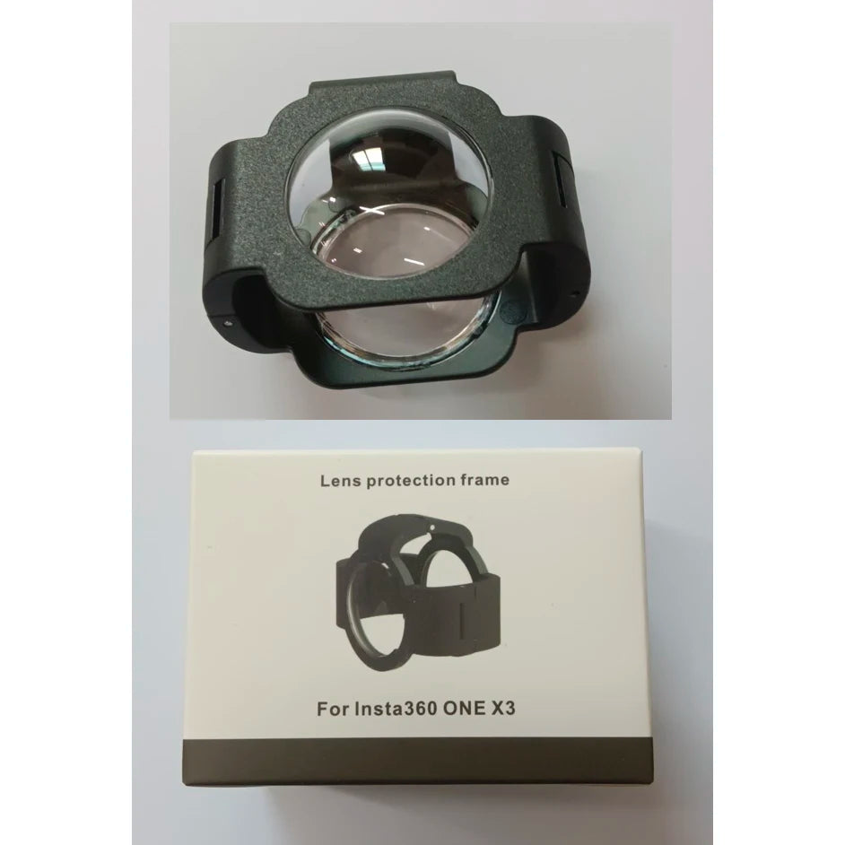 Protective Lens Cover with Cold Shoe Mount for Insta360 X3 Camera