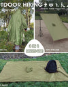 Portable Multifunctional 3 In 1 Rain Coat Hiking Camping Raincoat Poncho Mat Awning Durable Outdoor Activity Rain Gear Supplie