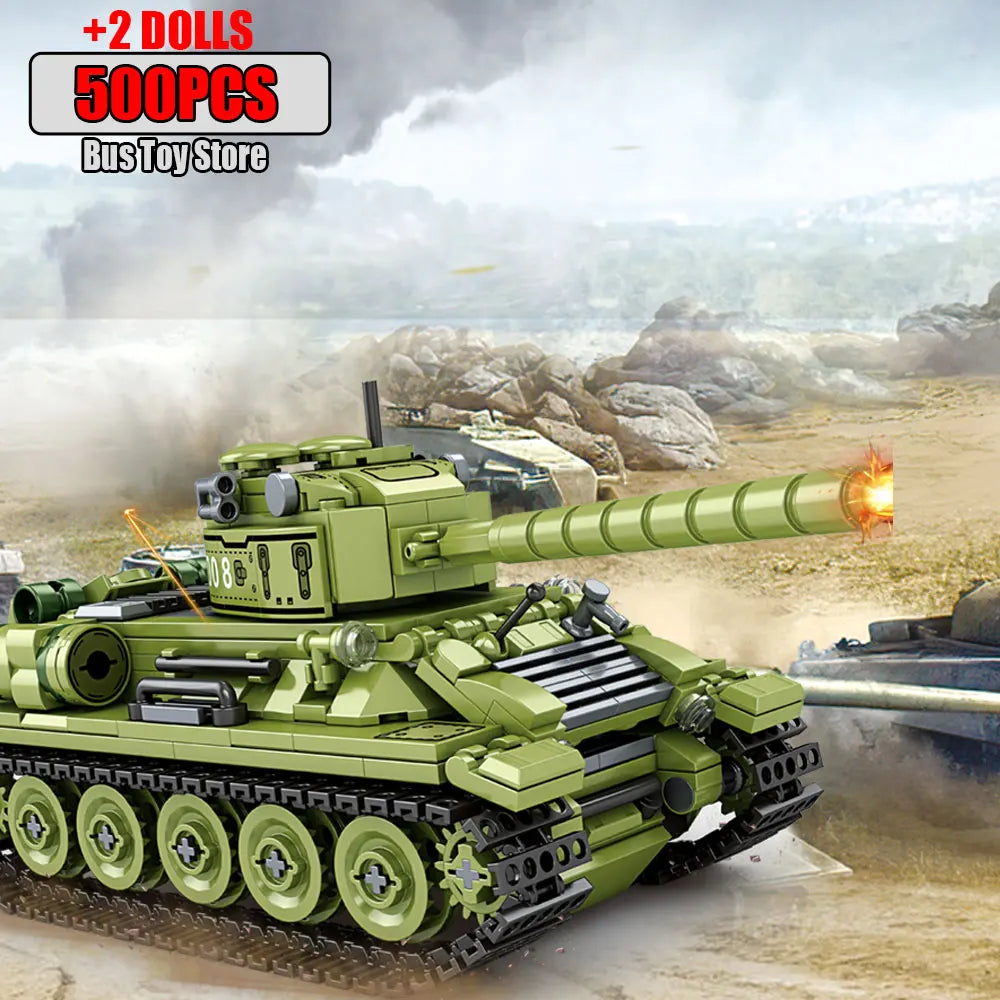 WW2 Military Dongfeng 21 Missile Transportation Car Model Weapons Series Military Leopard II 99A Tank World War II DIY Toys Gift