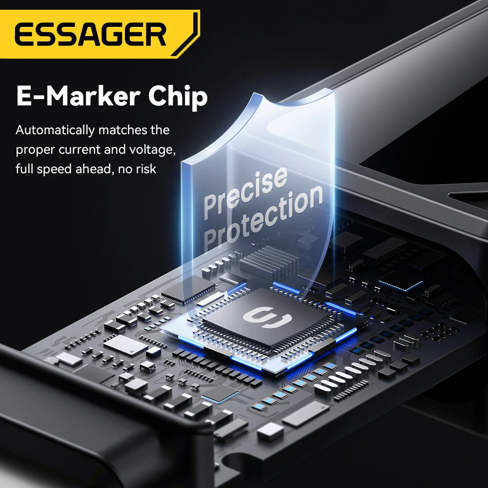 100W USB-C to USB-C Fast Charging Cable with LED Display