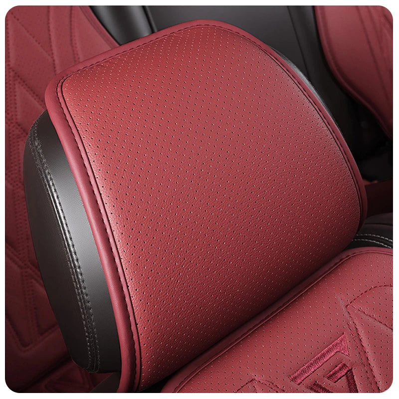 Universal Car Seat Cushion Nappa Leather Breathable Car Seat Covers Comfortable Four Seasons Auto Seat Protector Car Chair Pads