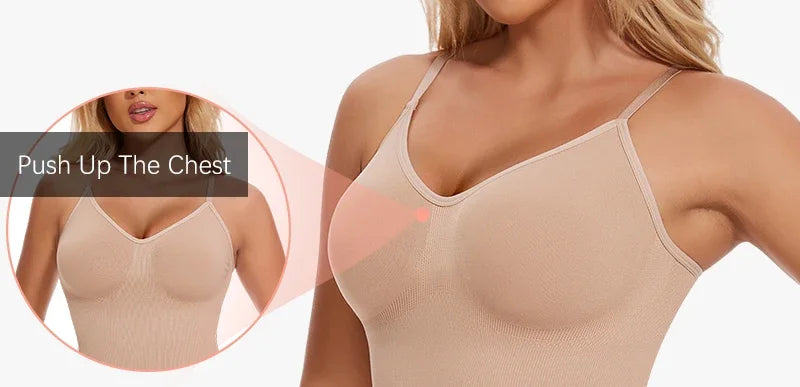 Women Full Body Shapewear Bodysuit – Tummy Control Thigh Slimmer Fajas