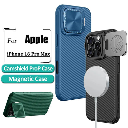 CamShield ProP Magnetic Phone Case For iPhone 16 Pro Max Case Camera Flip Bracket Hard PC + TPU Shockproof Back Cover